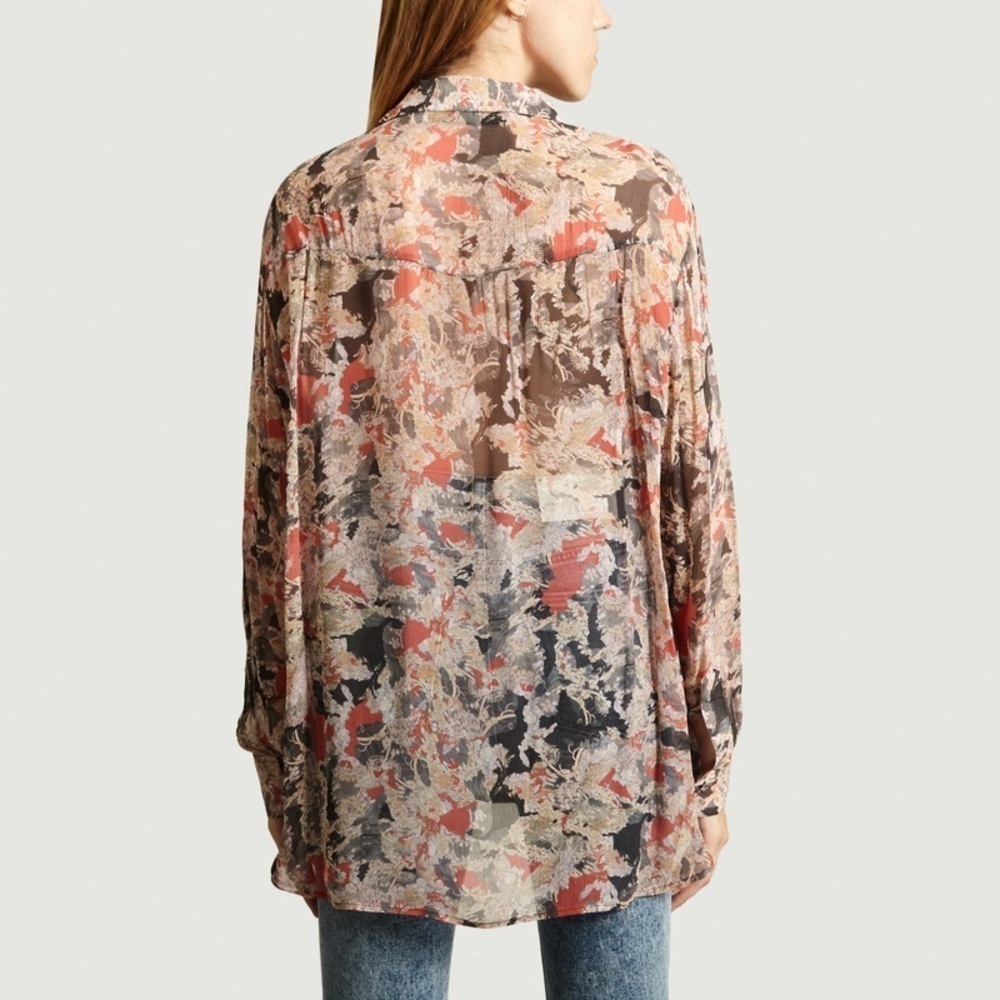IRO PARIS BLAZE BUTTON FRONT SHIRT SIZE 36 - Picture 2 of 7